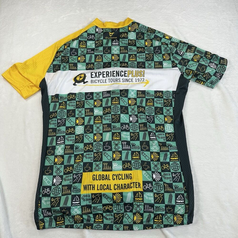 New Cuore Experience Plus Italy Cycling Jersey Womens XL Full Zip Short Sleeve - Picture 3 of 15